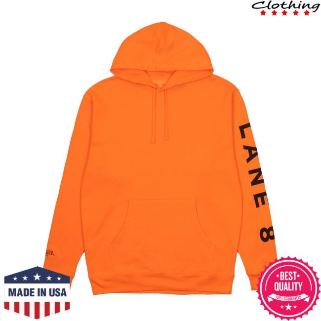 Orange Long Sleeve Hoodie Lane 8 Merch