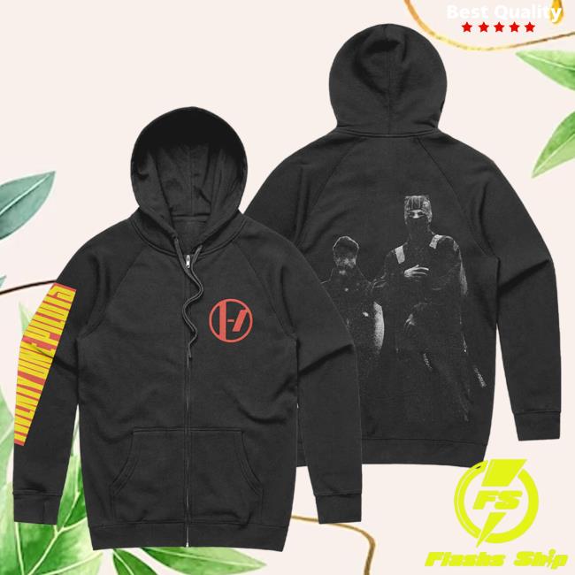 Official Twenty One Pilots Merch Store 21 Pilots Clancy Blocksleeve Zip-Up Pull Over Hoodie Twenty One Pilots Clothing Shop TwentyOnePilots 21Pilots