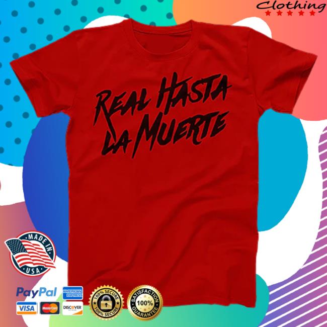 Official Anuel Aa Clothing Store Shop Anuelmerch Rhlm Real Hasta La Muerte T Shirt Red / Black Anuelaa Merch