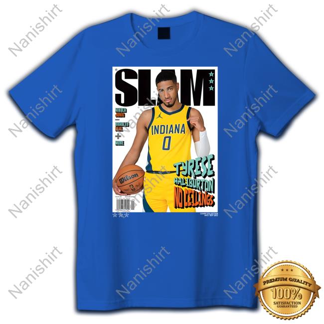 Official Pacers Team Store Adult Indiana Pacers Tyrese Haliburton SLAM Cover Cute