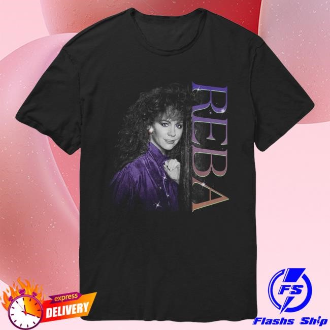 Official Reba Mcentire Merch Store Reba Purple Jacket Photo Tee RebaMcentire