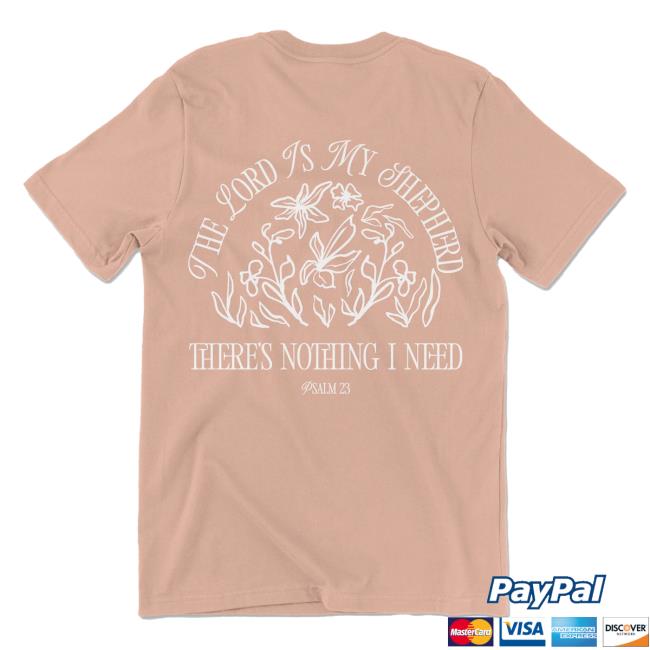 Official Phil Wickham Merch Store Shop Psalm 23 T-Shirt - Peach PhilWickham