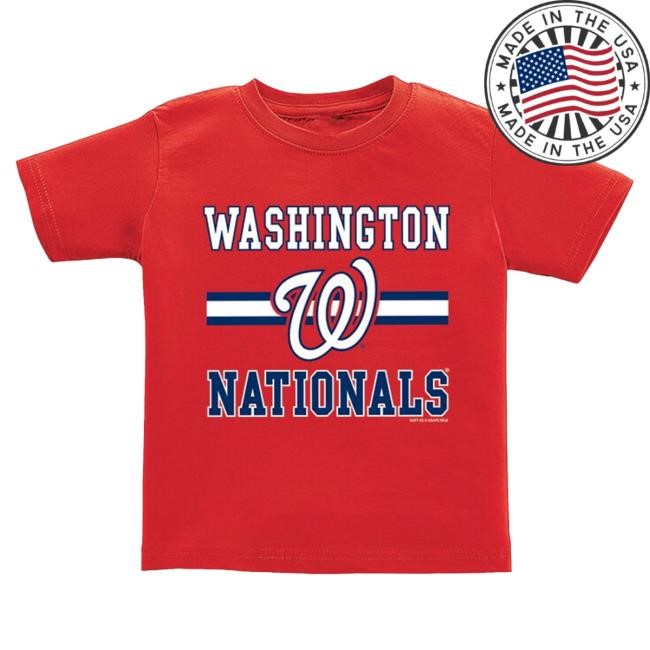 Washington Nationals Boys Red Home Team Short Sleeve Shirts | Rally House Official Merch Store – Buy Official MLB T Shirt