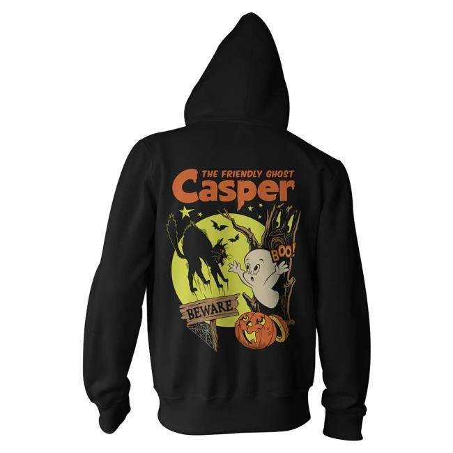Official Gutter Garbs Casper the Friendly Ghost: Halloween (Spooky Season) - Zip Attractive Hoodie
