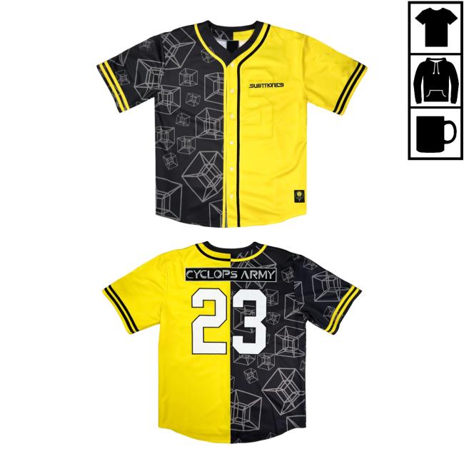 Official Subtronics Merch Store Subtronics Shop Classic Cyclops Army Baseball Jersey New Shirt