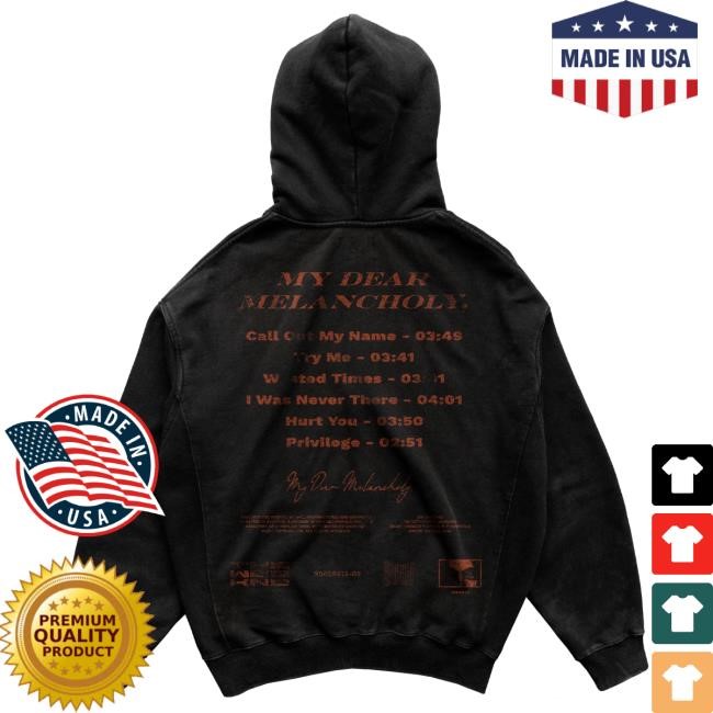 Premium The Weeknd My Dear Melancholy Signature Zip Fit