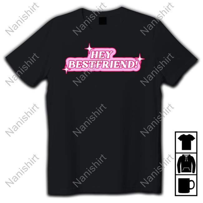 Official Alana Lintao Merch Hey Bestfriend Black Tee