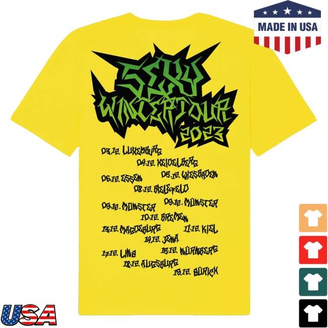 Mehnersmoos - Tour Short Sleeve Tee - Sexy Winter Tour 2023 - Gelb
