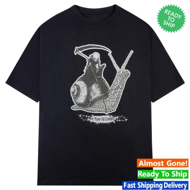 Official Any Means Necessary Clothing Slow Death Hot Shirt Black Andromeda