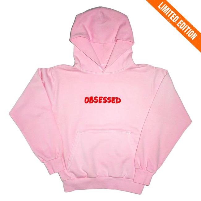 Official Tmg Studios Merch Obsessed | Pink Hooded Sweatshirt
