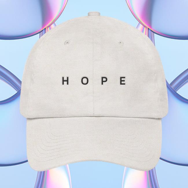 Official NF Real Music Merchandise White "Hope" Dad Snapback Hat