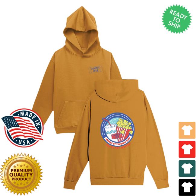Official Super Yaki Shop Super Yaki Movies By Yourself Club Hoody Peanut Butter