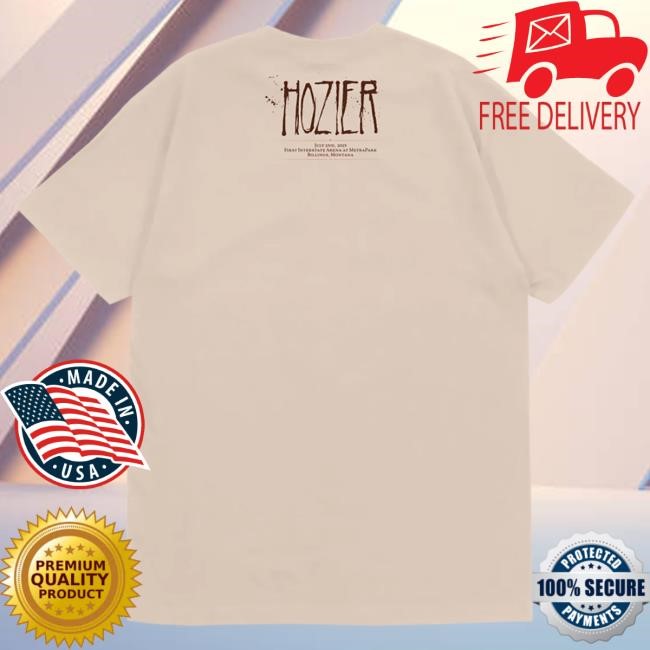 Official Hozier Shop Billings July 2 Show New Shirt