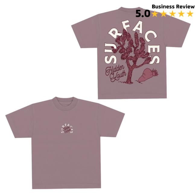 Official Merch Bar Surfaces Store Hidden Youth Mauve Cactus Crew neck MerchBar Shop