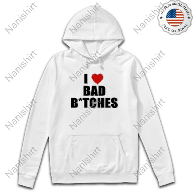 Official OriginalBaddieClub I Love Bat B*tches White Tshirt