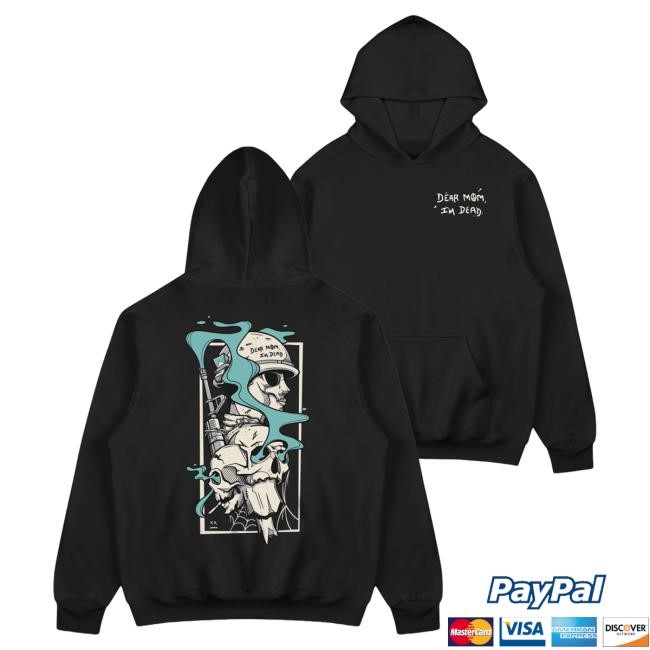 Official Dear Mom I'm Dead Shop Burn Out | Crew neck Sweatshirt Menthol Dearmomimdead