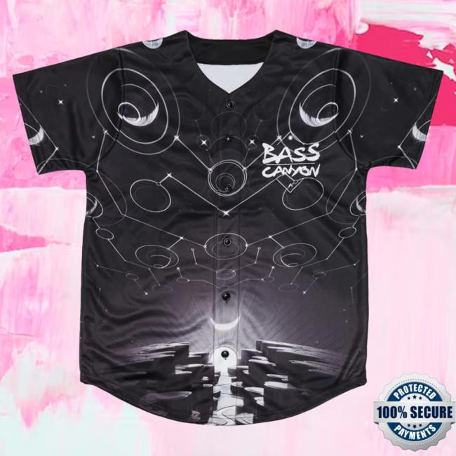 Official Excision Merch Gorge Baseball Jersey Hot Shirt Black/White