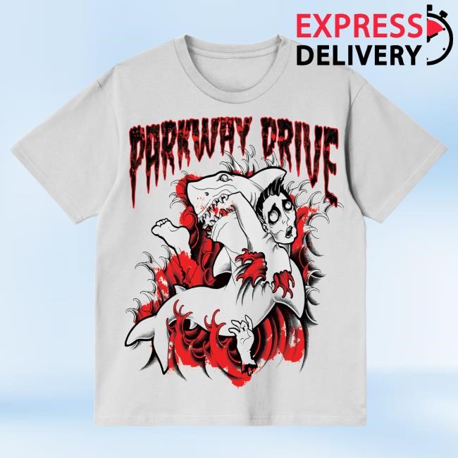 Official Parkway Drive Merch Store There's Blood In The Water Shirt