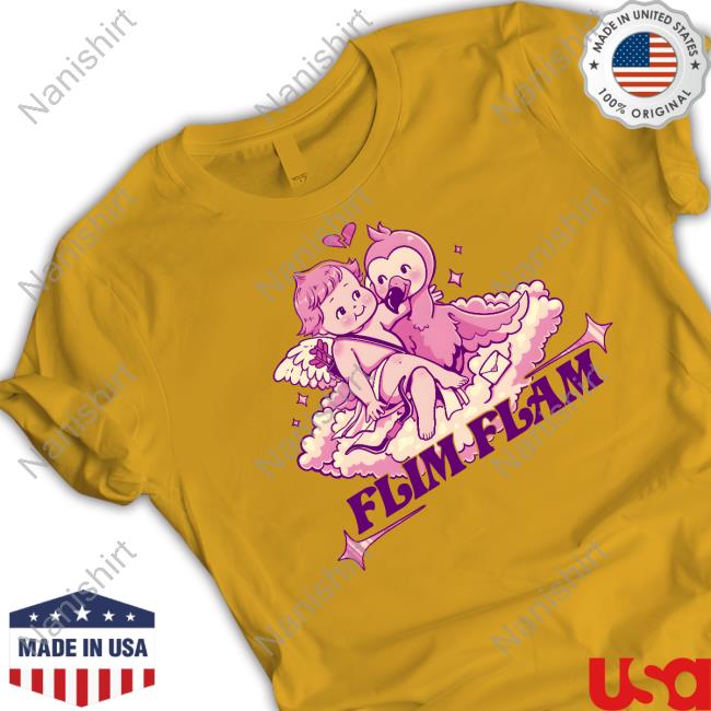 Official Flamingo Merch Flim Flam Cupid Flamingo Hoodie