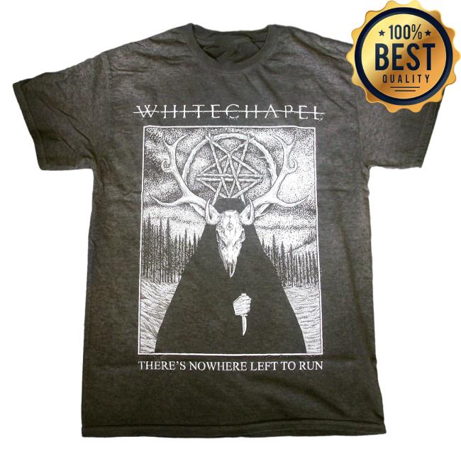 Official Merch Now Whitechapel Deer Demon Oil-Wash Black Attractive Shirt MerchNow