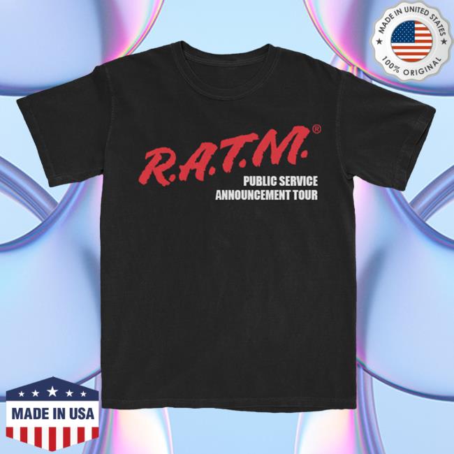 Rage Against The Machine Merch Ratm Psa Tour Shirts