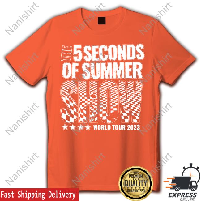 Official The 5 Seconds Of Summer Show World Tour 2023 Amsterdam Event Tee