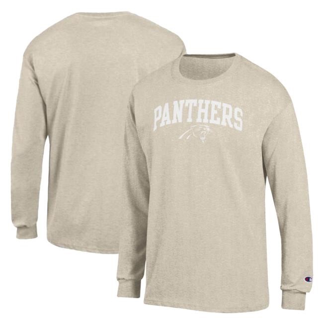 NFL Football Bank of America Stadium Carolina Panthers Travel Shirt Champion NFL Football Carolina Panthers White Ink Stadium Sleeve