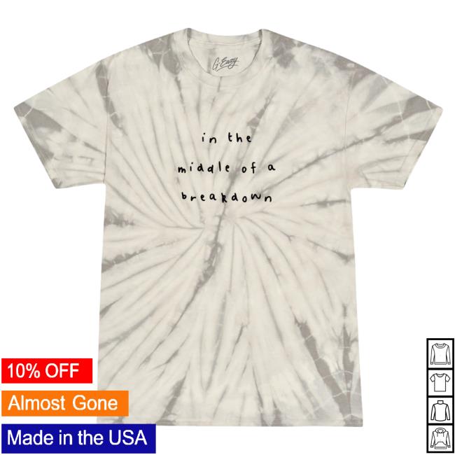 Official G-Eazy Merch Breakdown White Tie Dye Hot Shirt