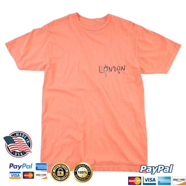 Official Travis Scott Merch Store Travis Scott Astroworld Tour London Wish You Were Here Tshirt Salmon TravisScott Shop