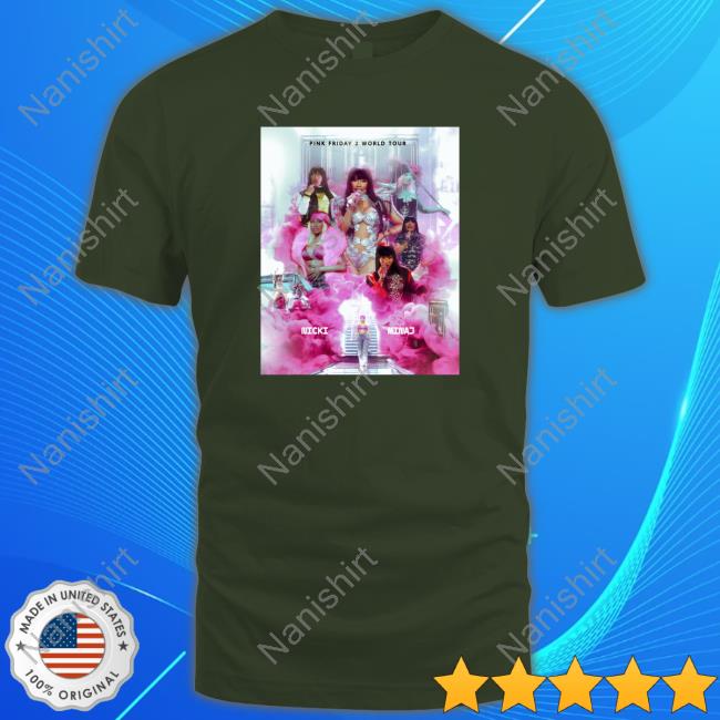 Official Nicki Minaj Pink Friday 2 World Tour Poster T Shirt