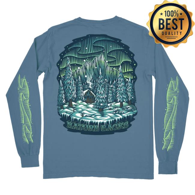 Official Nature Backs Merch Store Aurora Long Sleeve Fog NatureBacks Apparel Clothing Shop