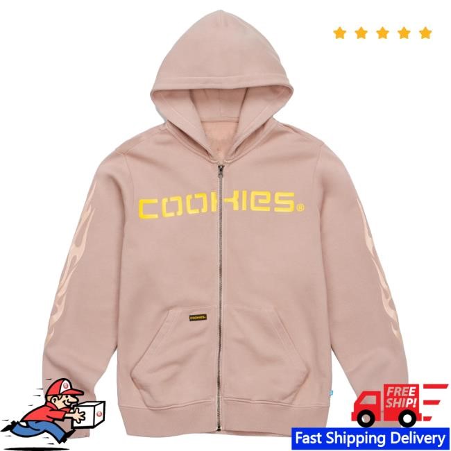 Official Cookies Sf Outdoor Genetics Full Zip Pullover Hoodie Dusty Rose