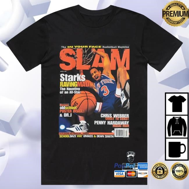 Slam Goods Cover Tee - John Starks (Slam 4) New Shirt