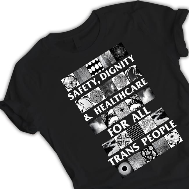 Safety Dignity & Healthcare For All Trans People Crewneck Sweatshirt