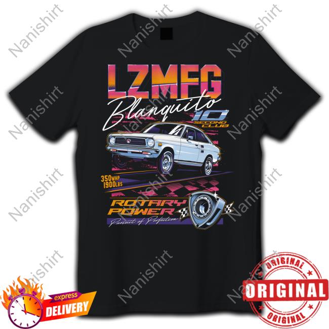 Official Lzmfg Merch Blanquito Rotary Power Pursuit Of Perfection Tee