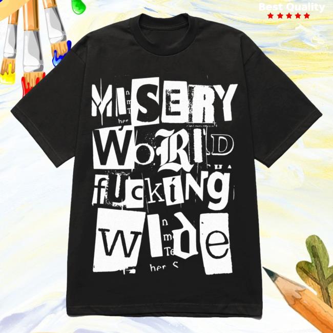 Official Misery Worldwide Explicit Graphic Print Black T Shirt