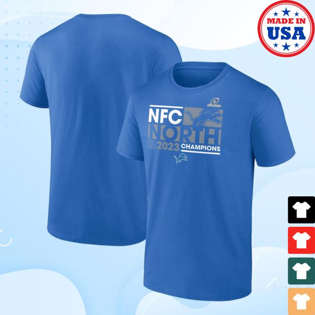 Detroit Lions 2023 Nfc North Division Champions Conquer Tee Shirt