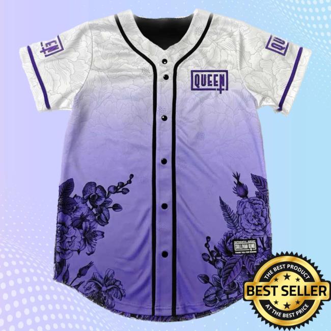 Official Sullivan King Merch 2023 "Return Of The Queen" Bassball Jersey Shirt Riot Purple