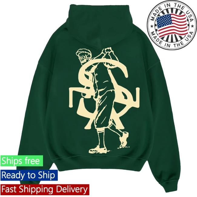 Official Sana Detroit Clothing Store Shop Sana Golf Skeleton Hooded Sweatshirt SanaDetroit