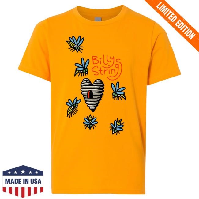 Official Billy Strings Merch Store Shop Billy Strings Bees Popover Shirt (Squishyeyes)