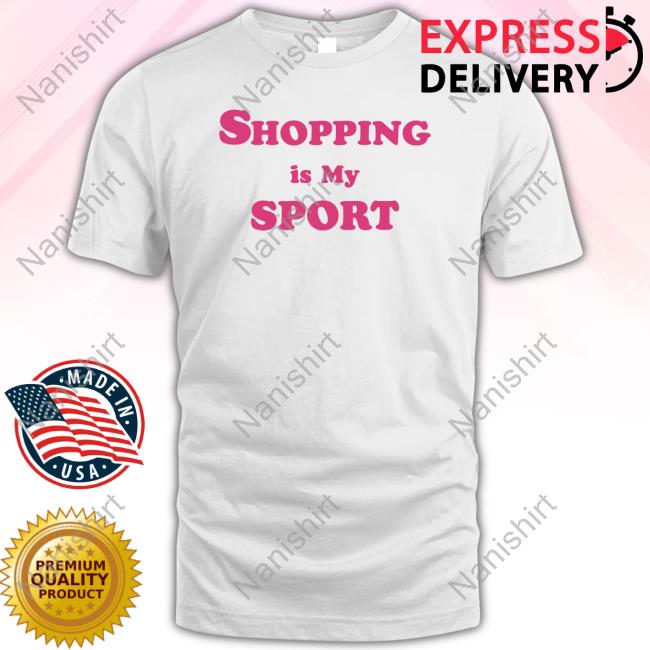 Romantic Blue Shop Shopping Is My Sport Sweatshirt Leoninethings