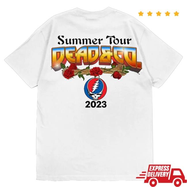 Dead And Company Store Merch The Final Tour Giant Rose Shirt