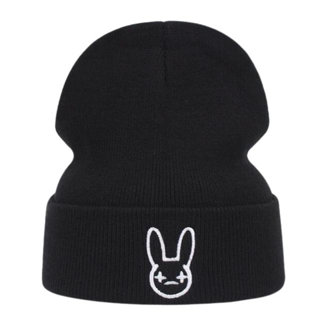 Official Bad Bunny Store Shop Merch Bad Bunny Rabbit Skull Beanie Hat Official Bad Bunny Store Shop Merch Bad Bunny Rabbit Skull Beanie Hat