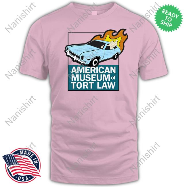 Official American Museum Of Tort Law Store Flaming Pinto Logo T-Shirt