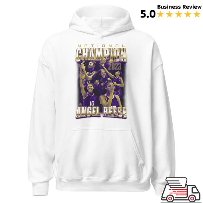 Official Angel Reese Merch Store Angel Reese "National Champion" Longsleeve Angel Reese Apparel Clothing Shop