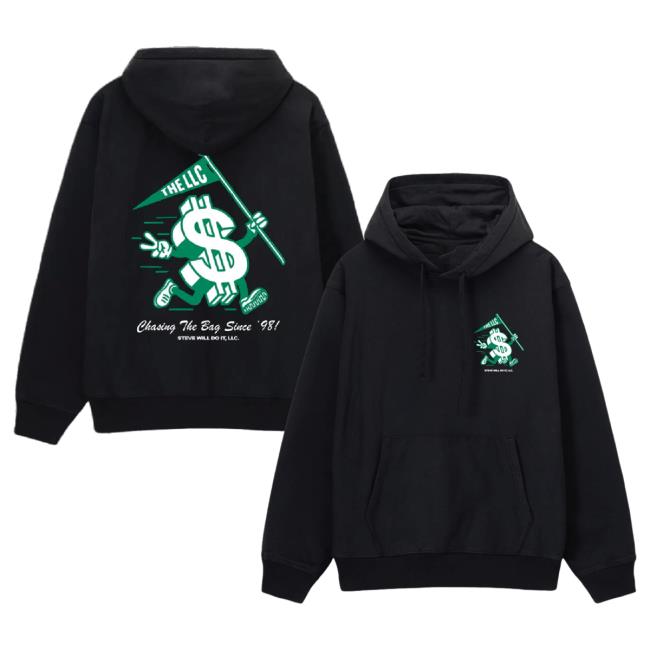 Official Steve Will Do It Chasing The Bag Hooded Sweatshirt SteveWillDoIt