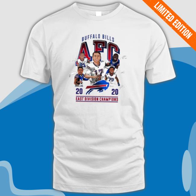 Buffalo Bills Afc East Division Champions Signatures Classic Shirt Buffalo Bills Afc East Division Champions Signatures Shirt