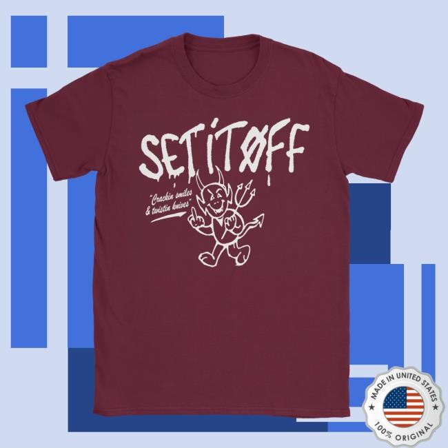 Set It Off Merch Devil Maroon Tee Shirt – Set It Off