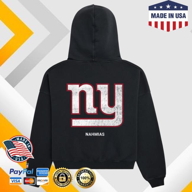 Official Fanatics Shop Store Merch New York Giants Miracle Academy Unisex Attractive Hoodie - Black by NFL