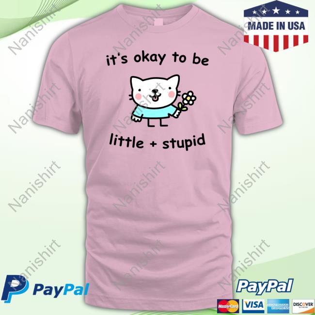 Official Stinky Katie Merch It's Okay To Be Little And Stupid T Shirt